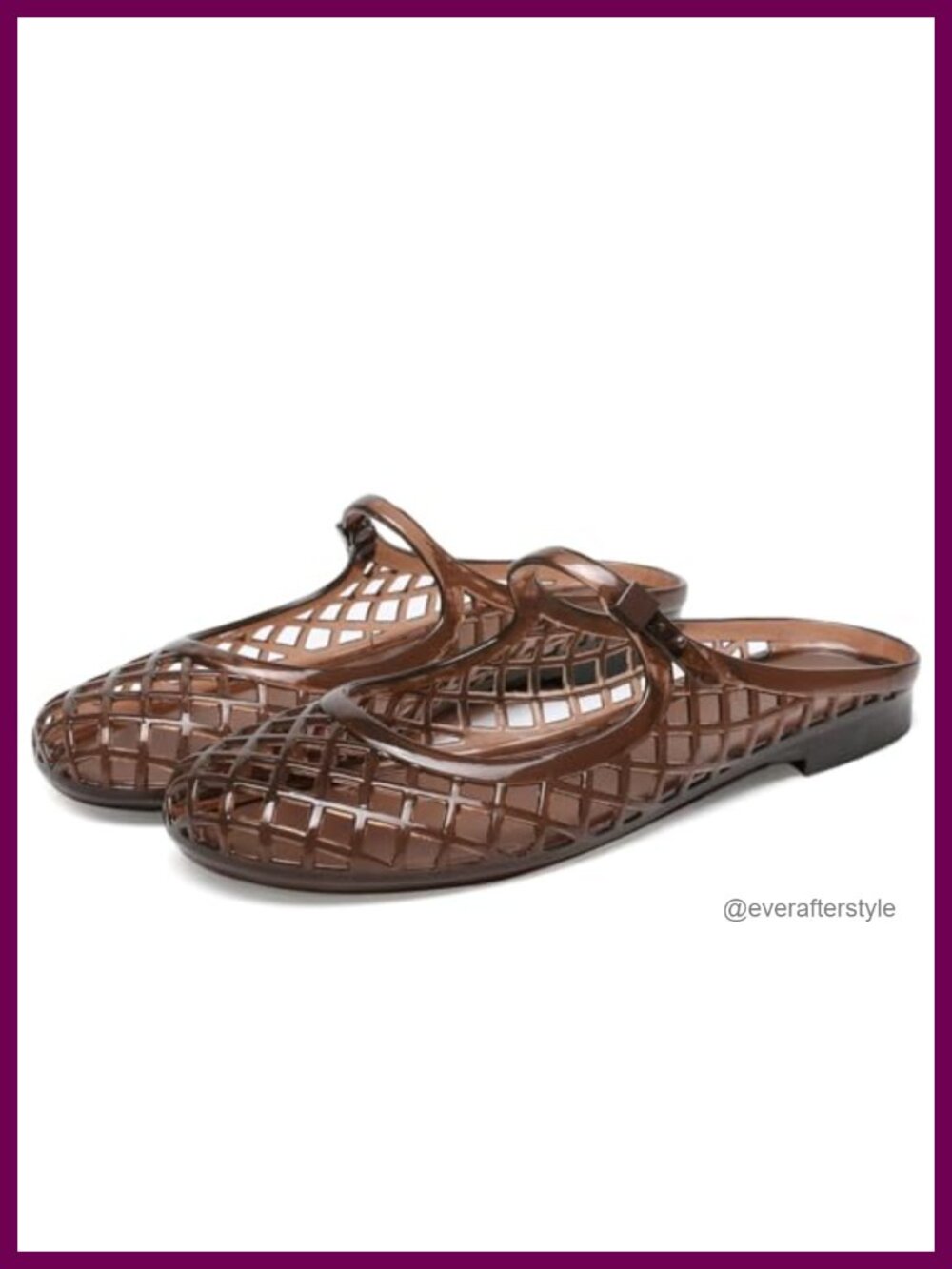 Women's Jelly Mesh Slide Sandals Adjustable Buckle Closed Toe Slip On Mules